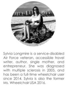 Sylvia Spin the Globe Travel wheelchair disabilities