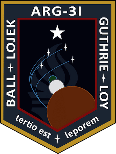space research mission patch